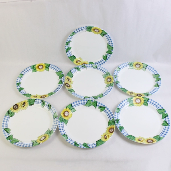 Lot Of 7 Corelle By Corning Sunsations Pattern Dinner Plate 10" Diameter