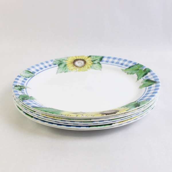 Lot Of 7 Corelle By Corning Sunsations Pattern Dinner Plate 10" Diameter