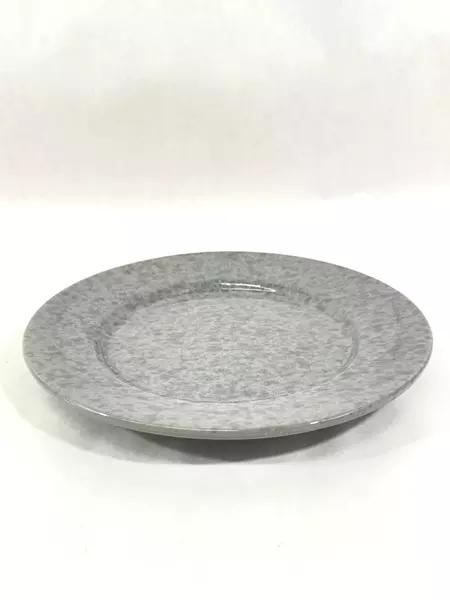 Mamma Porcelain Plate 9.75" Italy Blue Gray Speckles Good Condition