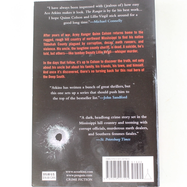 The Ranger by Ace Atkins 2011 Paperback - Good Condition Crime Fiction Novel