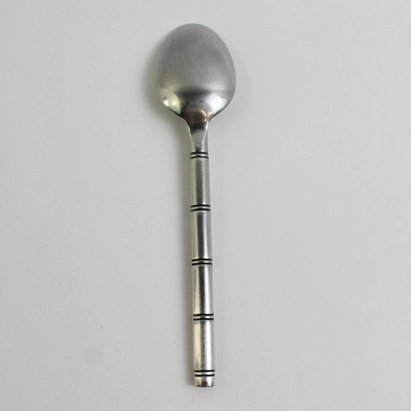 Oval Place Spoon Pier One Imports 8" 18/8 Stainless Steel Stripe