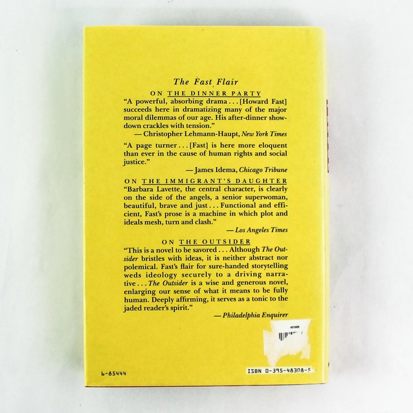 The Pledge by Howard Fast 1988 Hardcover Book with Dust Jacket Pre-Owned