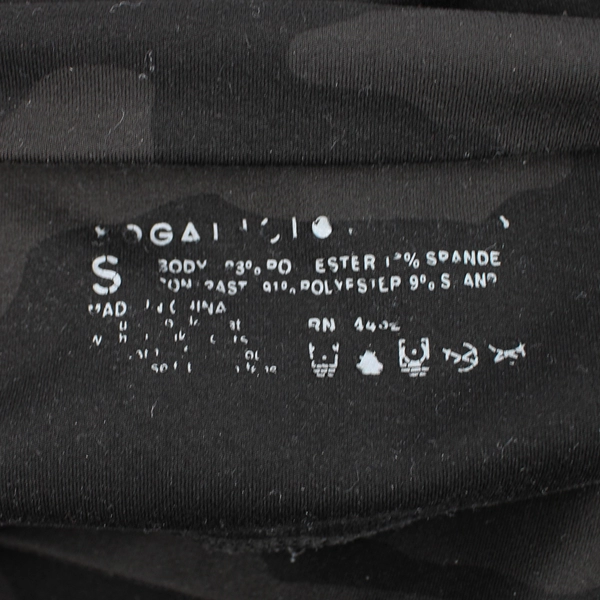 Yogalicious Black Camo Activewear Leggings Women's Size Small