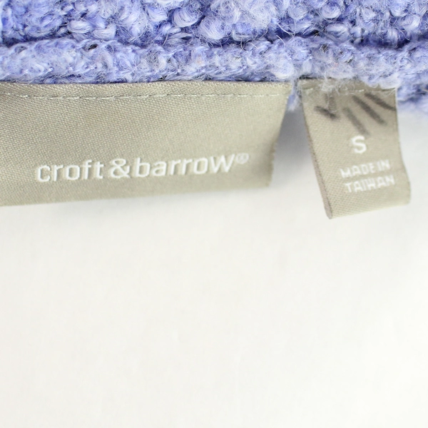 Croft & Barrow Women's Cornflower Blue Knit Sweater Size S, Pre-Owned