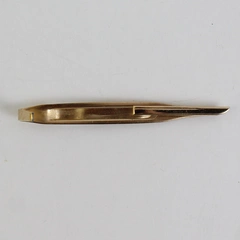 Vintage Swank Metal Tie Bar Gold Tone 3"