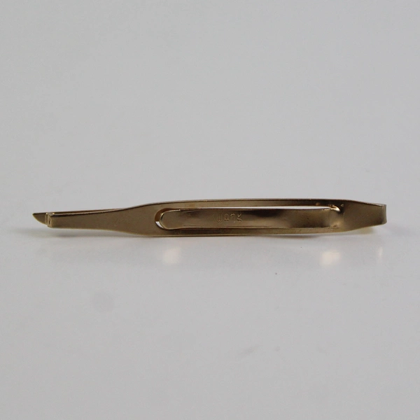 Vintage Swank Metal Tie Bar Gold Tone 3"