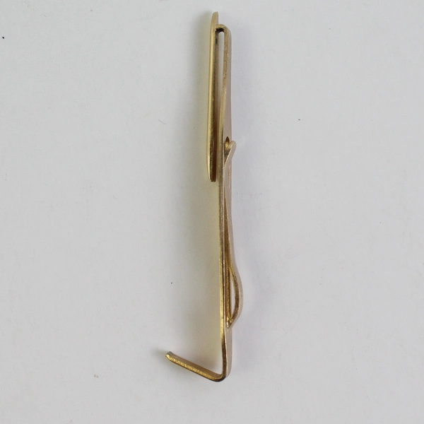 Vintage Swank Metal Tie Bar Gold Tone 3"