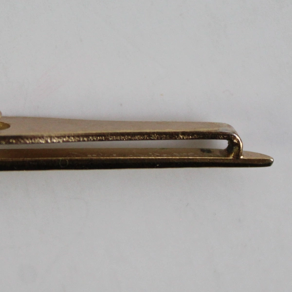 Vintage Swank Metal Tie Bar Gold Tone 3"