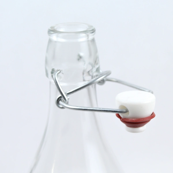 Italian Swing Top Glass Bottle 16 oz With Chalkboard Label Stopper