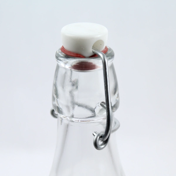 Italian Swing Top Glass Bottle 16 oz With Chalkboard Label Stopper