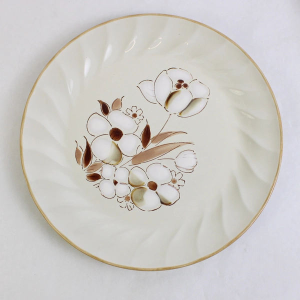 Lot of 2 Sculptura Stoneware Felicity Pattern Dinner Plate 10.5" Diameter