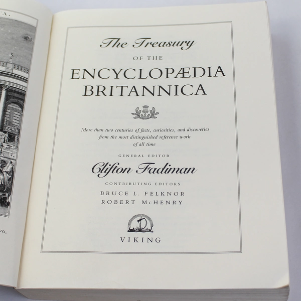 The Treasury of the Encyclopedia Britannica by Clifton Fadiman 1992 PB