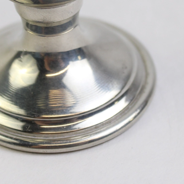 Set of 2 Revere Footed Pewter Shot Glass 3"