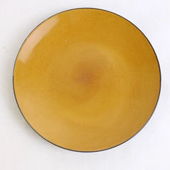 Studio By JCPenney Home Collection Naya Plate Orange Black 8.5" Diameter