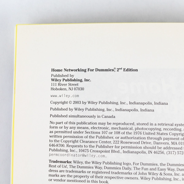 Home Networking For Dummies 2nd Edition by Kathy Ivens - 2003 Wiley PB