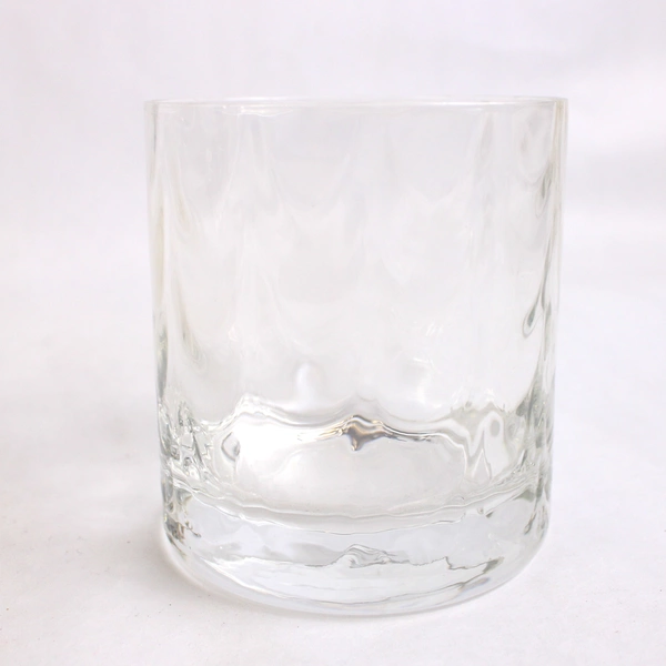 Set of 2 Clear Glass Whiskey Glasses 3.5" Tall Tumblers
