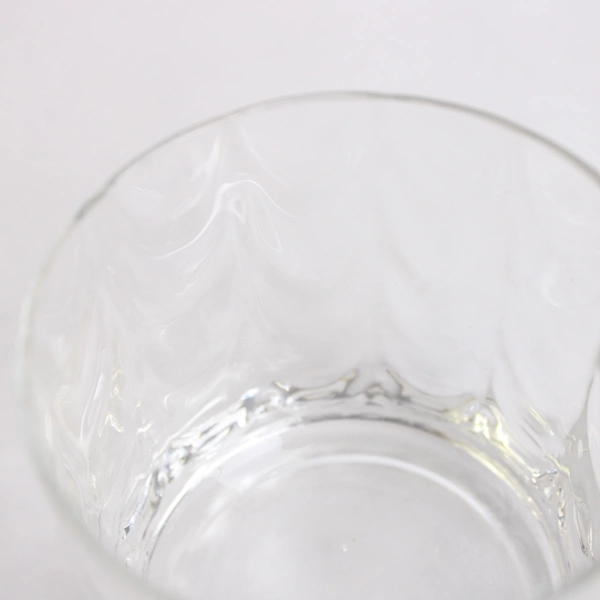 Set of 2 Clear Glass Whiskey Glasses 3.5" Tall Tumblers