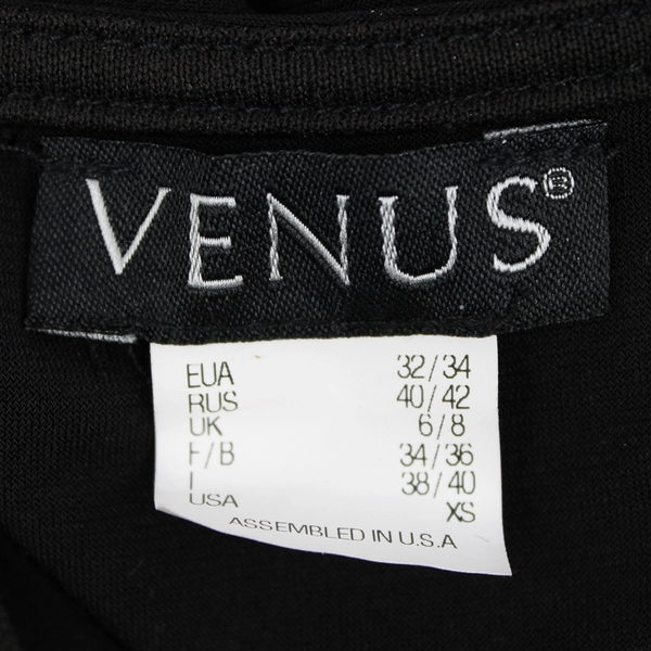 Venus Black Fringe Sleeveless Racerback Maxi Dress Women's Size XS