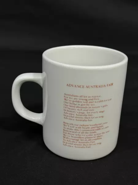 Australia Souvenir Coffee Mug with Kangaroo & Koala - Good Condition