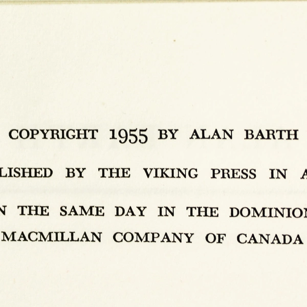 Government by Investigation Alan Barth 1955 Hardcover Library Discard Book