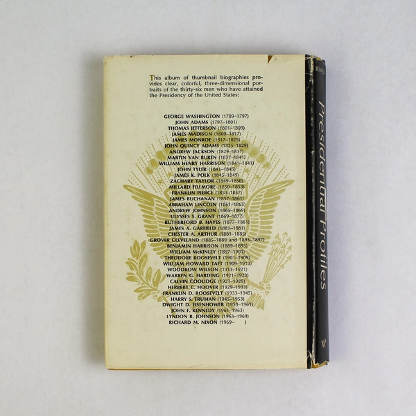 1971 Presidential Profiles by John Sutherland Bonnell Hardcover Dust Jacket