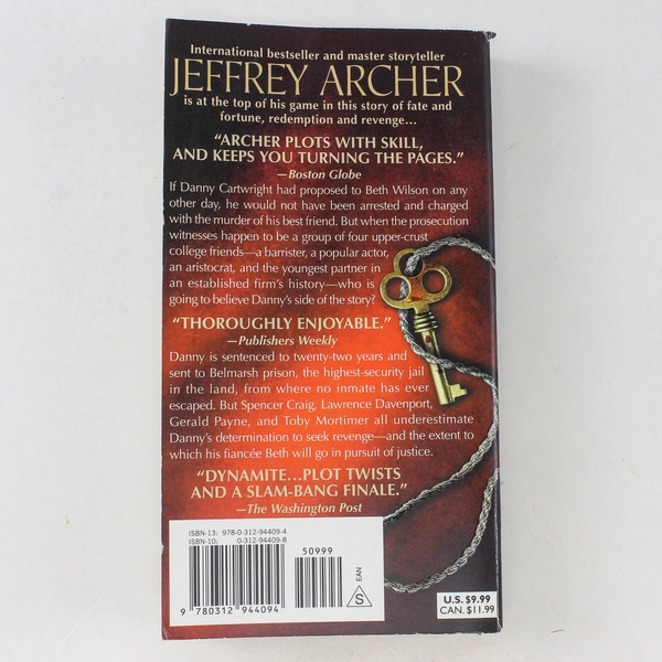 A Prisoner of Birth by Jeffrey Archer 2008 - Good Condition Novel