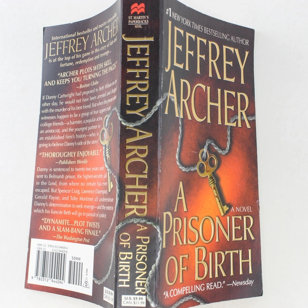 A Prisoner of Birth by Jeffrey Archer 2008 - Good Condition Novel