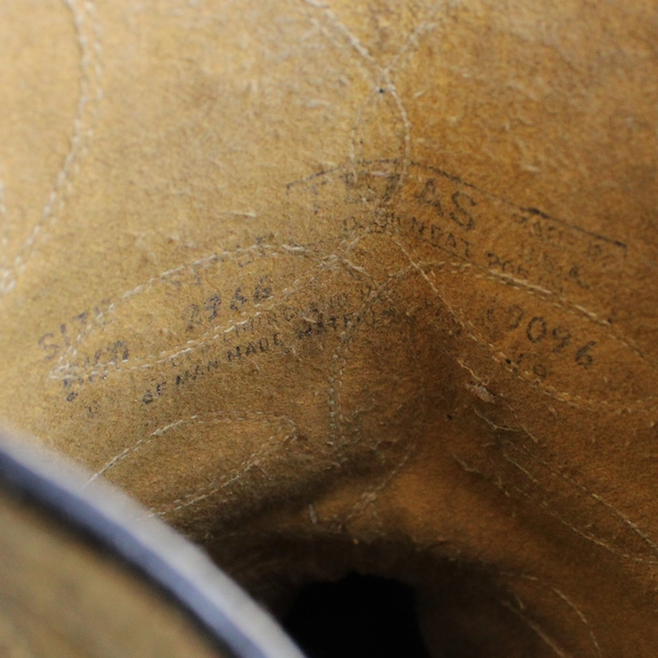 Vintage Texas Boot Company Women's Size 6.5 Khaki Mid Calf Pointed Toe