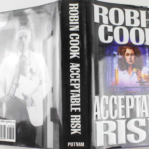 Acceptable Risk by Robin Cook 1994 Hardcover - Medical Thriller, Good Condition
