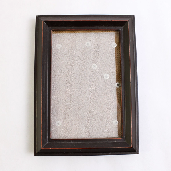 Set of 4 Black MDF Standing Desk Photo Frames 4" x 6"