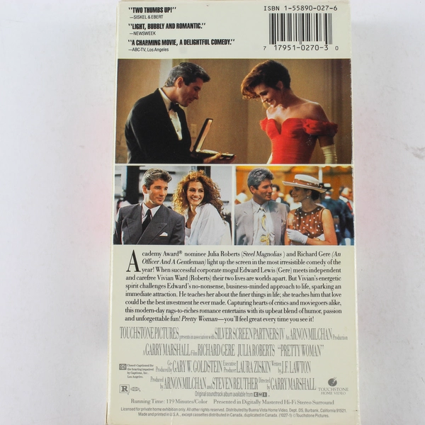 Pretty Woman VHS 1990 Richard Gere Julia Roberts Untested - Classic Romance