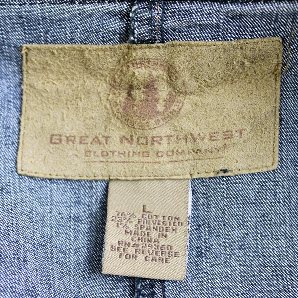 Great Northwest Clothing Co Denim Jacket Button Up Women's Large