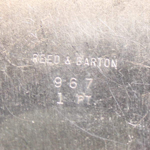 Vintage 1 Pint Reed & Barton Silverplated Creamer 967