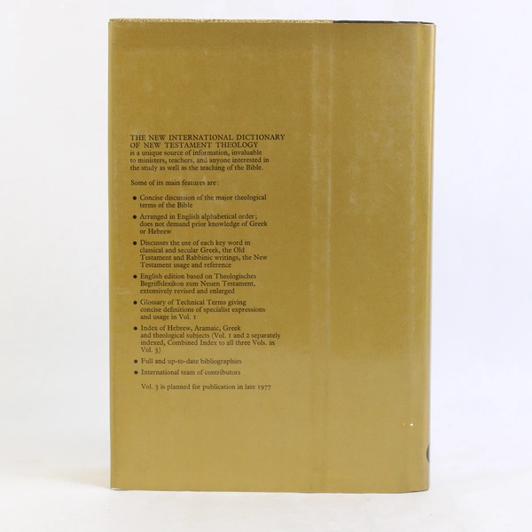 New International Dictionary of New Testament Theology Vol 2 1976 Hardcover DJ