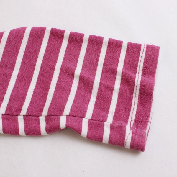 Croft & Barrow The Classic Tee Pink and White Striped Cotton Shirt Women's PS