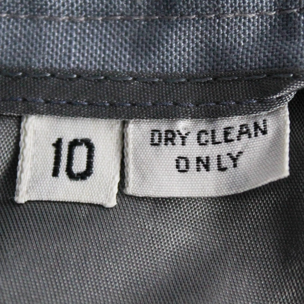 2 Piece Nordstrom Solid Gray Wool Skirt Suit Set Women's Size 10