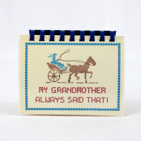 My Grandmother Always Said That by Carolyn Coats 1991 Spiral Bound Laminated