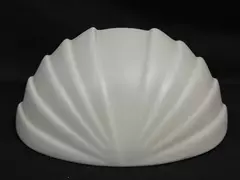 Justice Design Inc. Cream Shell Wall Sconce Lamp Needs Wiring As Is