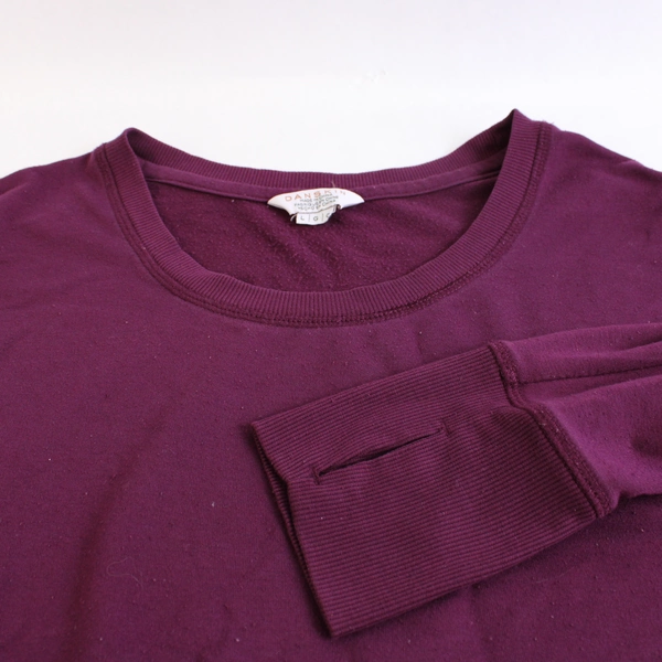 Danskin Purple Long-Sleeved Top Women's Size Large