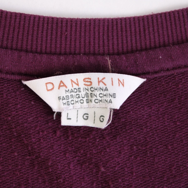 Danskin Purple Long-Sleeved Top Women's Size Large