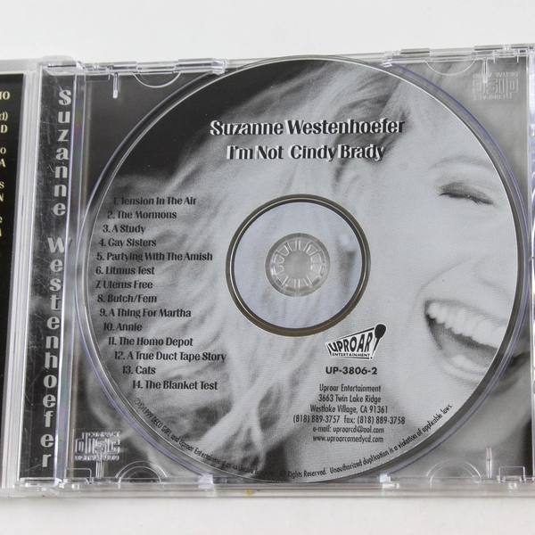 I'm Not Cindy Brady CD by Suzanne Westenhoefer, Good Condition, Uproar 2000