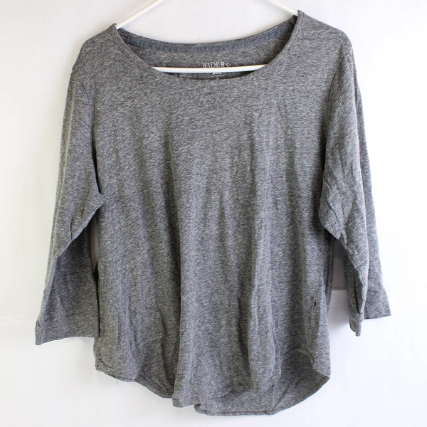 Riders by Lee Gray 3/4-Sleeve T-Shirt Women's Size XL