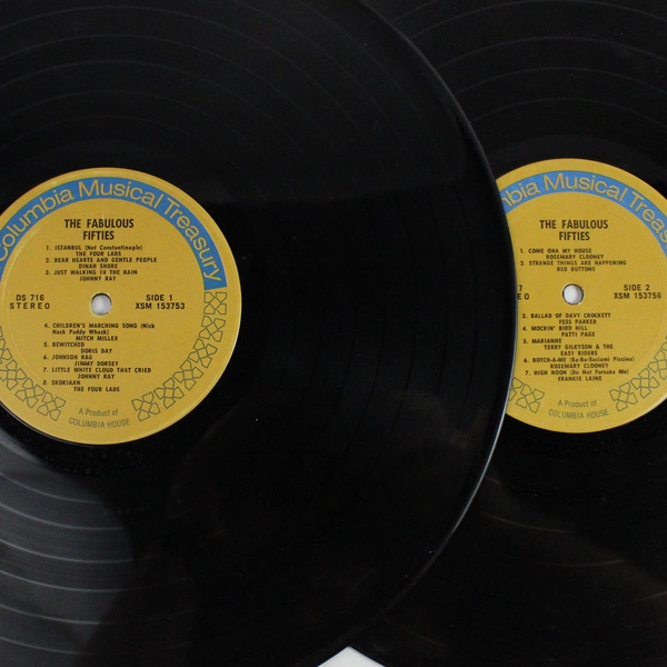 The Fabulous 50's Record Vinyl Double 2 LP Columbia House DS-716