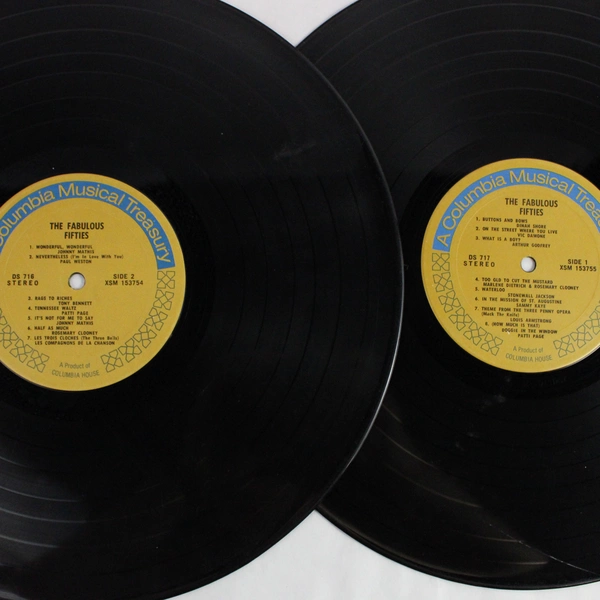 The Fabulous 50's Record Vinyl Double 2 LP Columbia House DS-716
