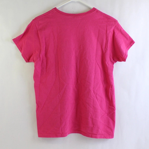 Gildan Ultra Cotton Love Chicken Pink Graphic T-Shirt Women's Size Medium