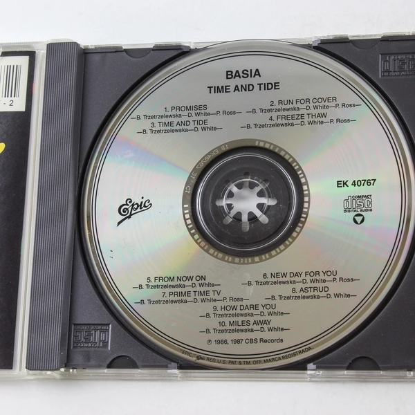 Basia Time & Tide CD 1990 Epic Records Rock Pre-owned As Is, Vintage Music