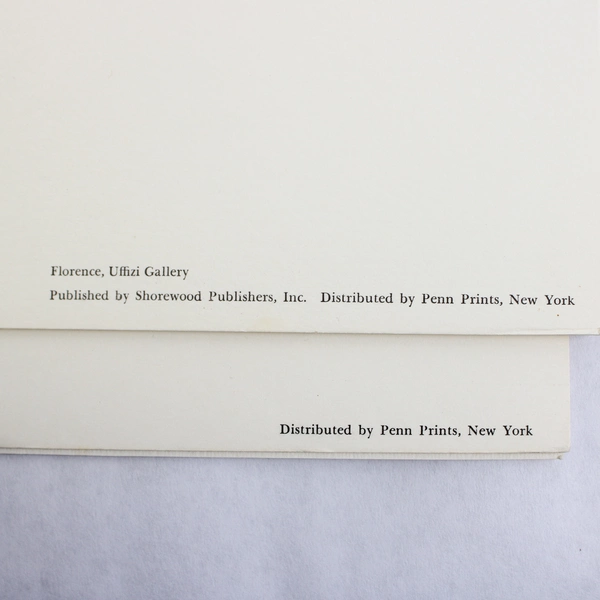 Lot Of 2 Penn Prints Posters Watteau & Titian 18" x 14" On Paper