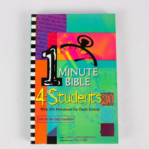 1 Minute Bible 4 Students 366 Devotions for Daily Living 1993 PB Illustrated