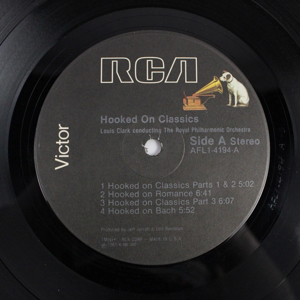 Hooked on Classics Louis Clark Royal Philharmonic Orch LP 1981 RCA AFL1-4194-A