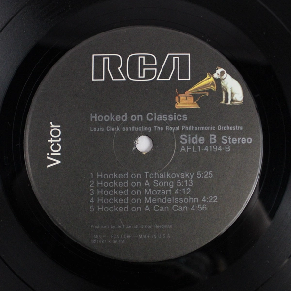 Hooked on Classics Louis Clark Royal Philharmonic Orch LP 1981 RCA AFL1-4194-A